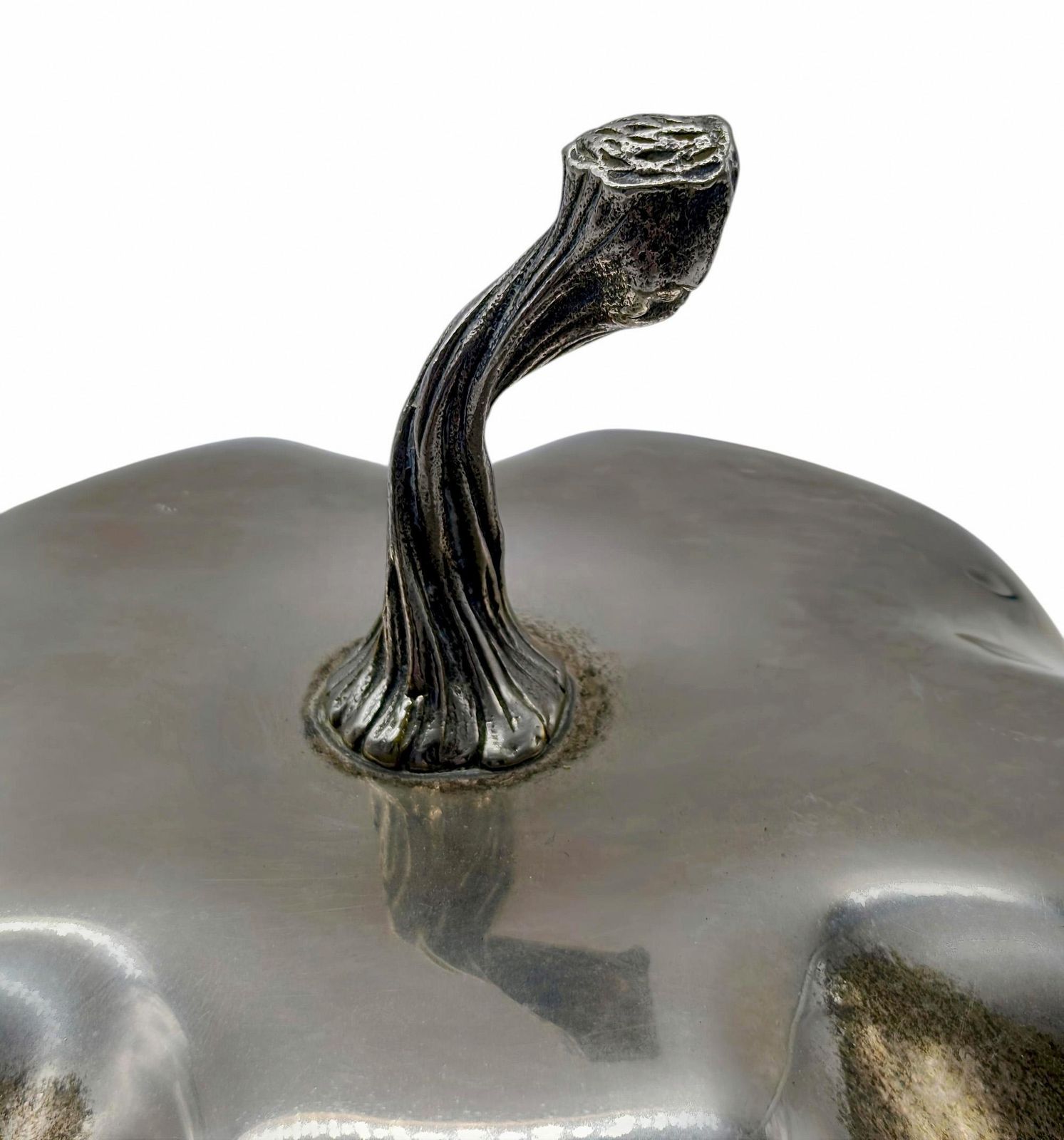 Christian Dior Per Dior Home Scatola Decorativa Zucca In Silverplate, 1970s photo 353.0