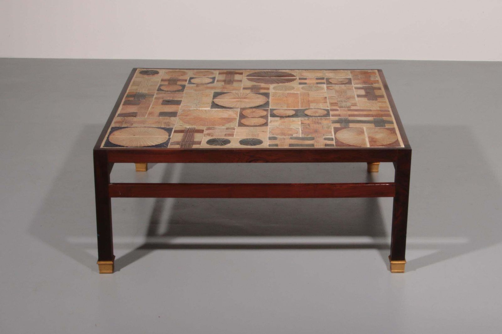 Tue Poulsen Square Tile Top Coffee Table Of Wengé By Erik Wørts Danmark 1960s photo buy