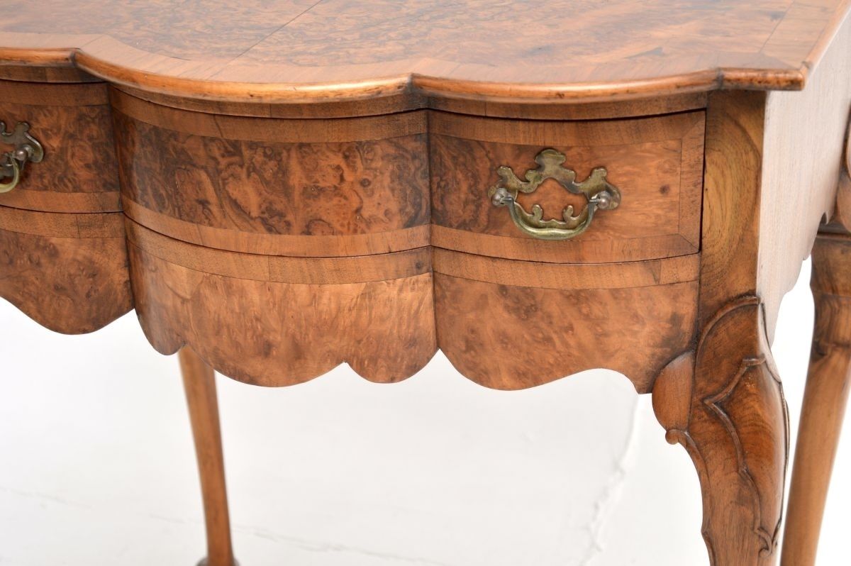 Antique Burr Walnut Console / Side Table photo 878.0