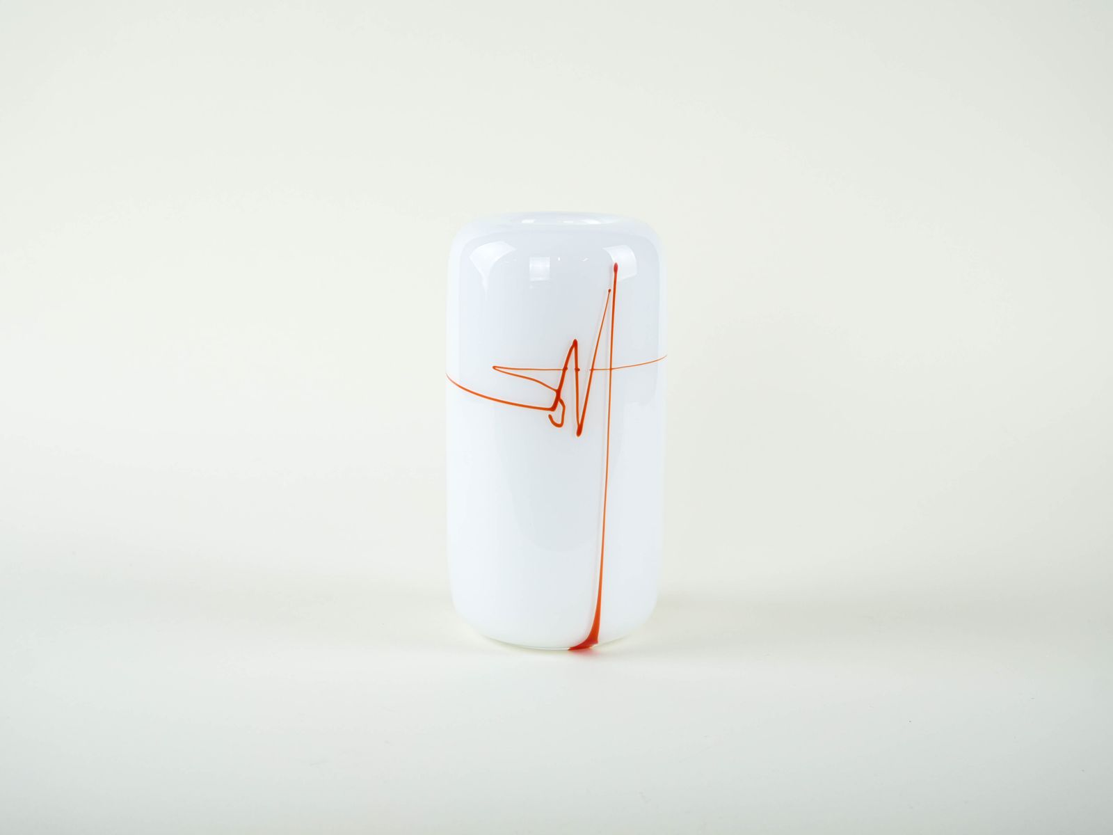 Glass Vase, Danish Design, 1970s, Manufactured By Holmegaard photo for sale