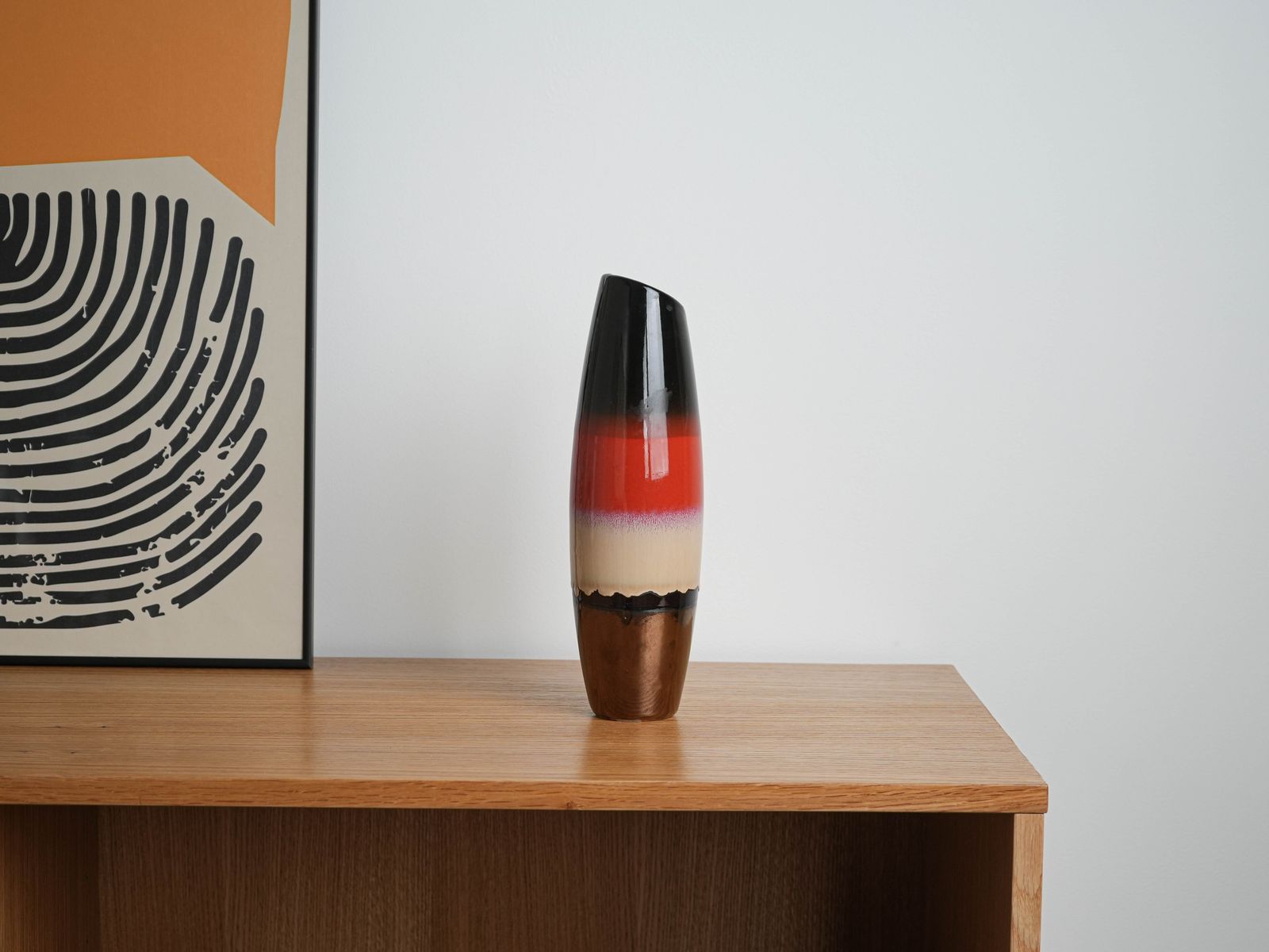 Ceramic Vase, Danish Design, 1960s, Made In Denmark photo vintage