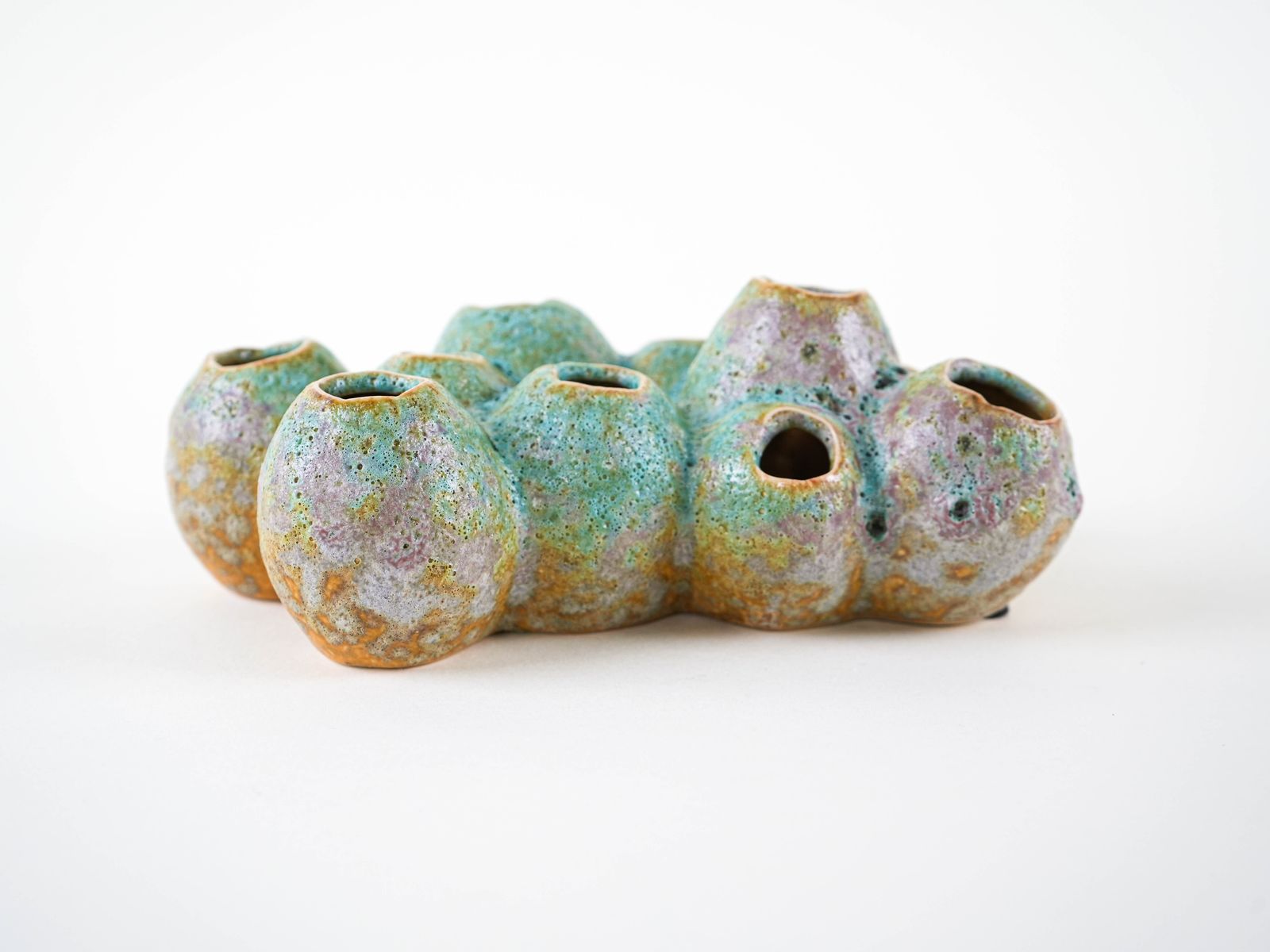 Ceramic Vase – Flower Frog, Danish Design, 1960s, Made In Denmark photo 279.0