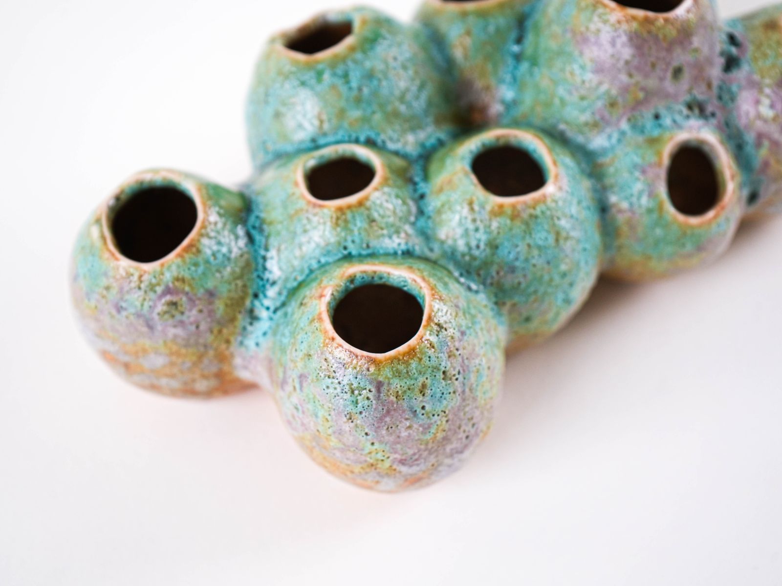 Ceramic Vase – Flower Frog, Danish Design, 1960s, Made In Denmark photo buy
