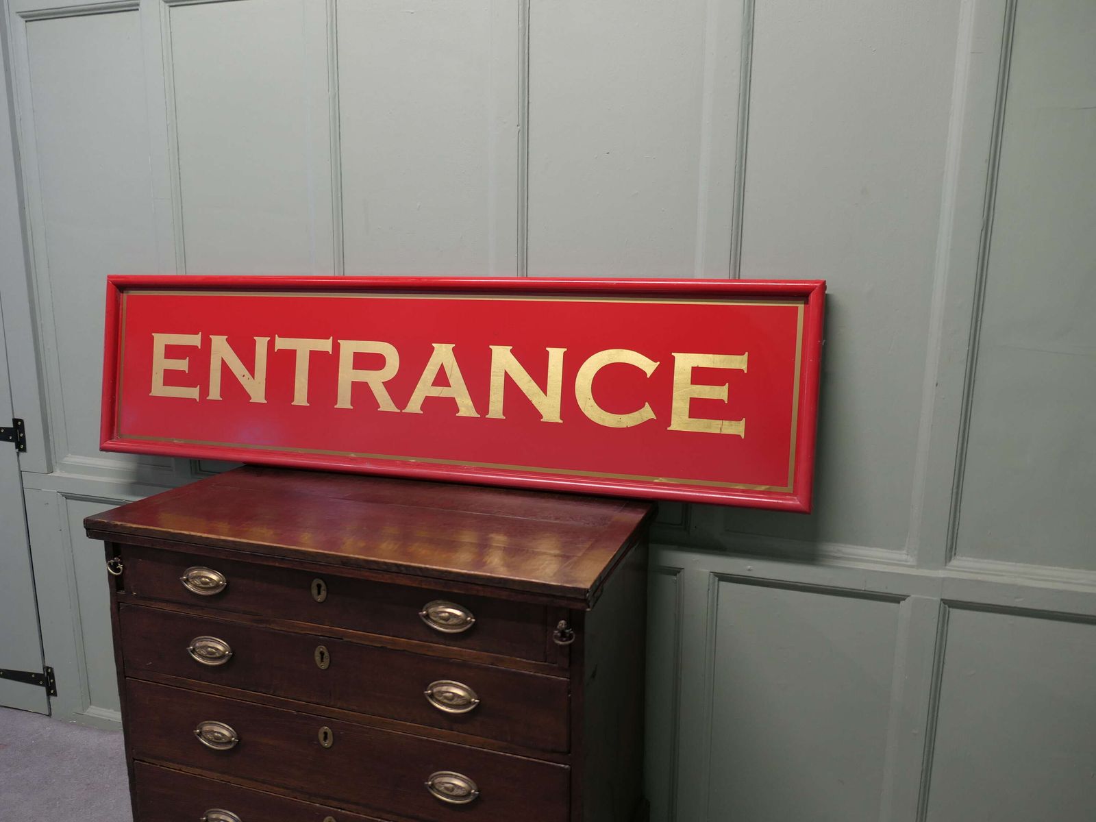 5.5 Ft Long Entrance Sign Prominent Welcome Board This Large Bright Hand Painted Sign Is photo Home Decor