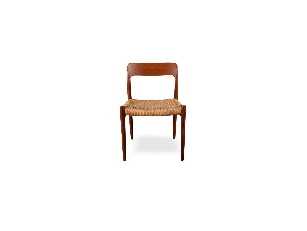 JL Møller's Model 75 stoel, Niels Otto Møller, teak, Deens photo furniture