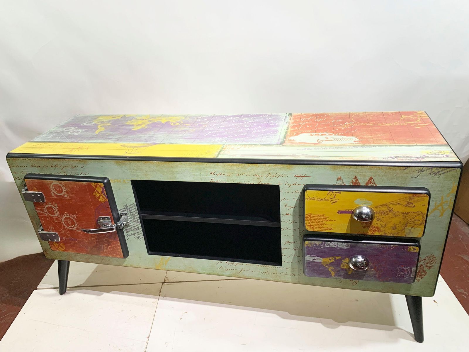 Bd Barcelona Design  World Travel Graphic Sideboard Media Cabinet photo Furniture