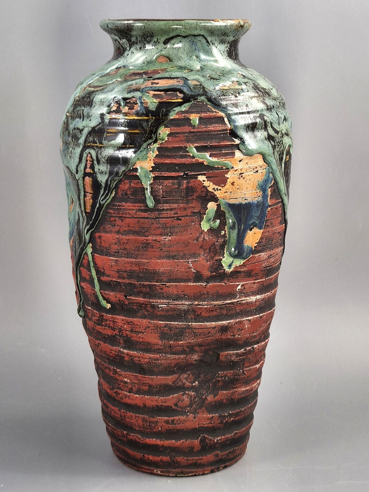 Rare Sumida Gawa Vase: Meiji Taisho Era Japanese Pottery, Signed Hiroshi photo Home Decor