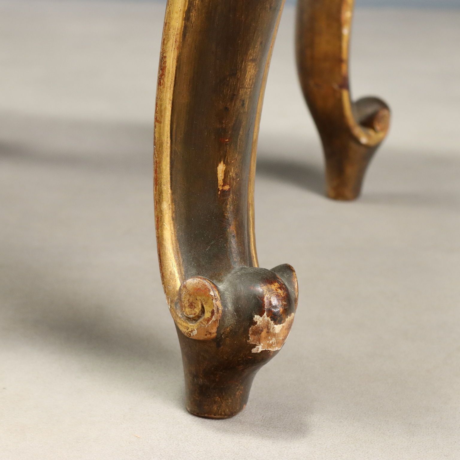 Antique Eclectic Stools Carved Gilded Wood XIX Century photo 890.0