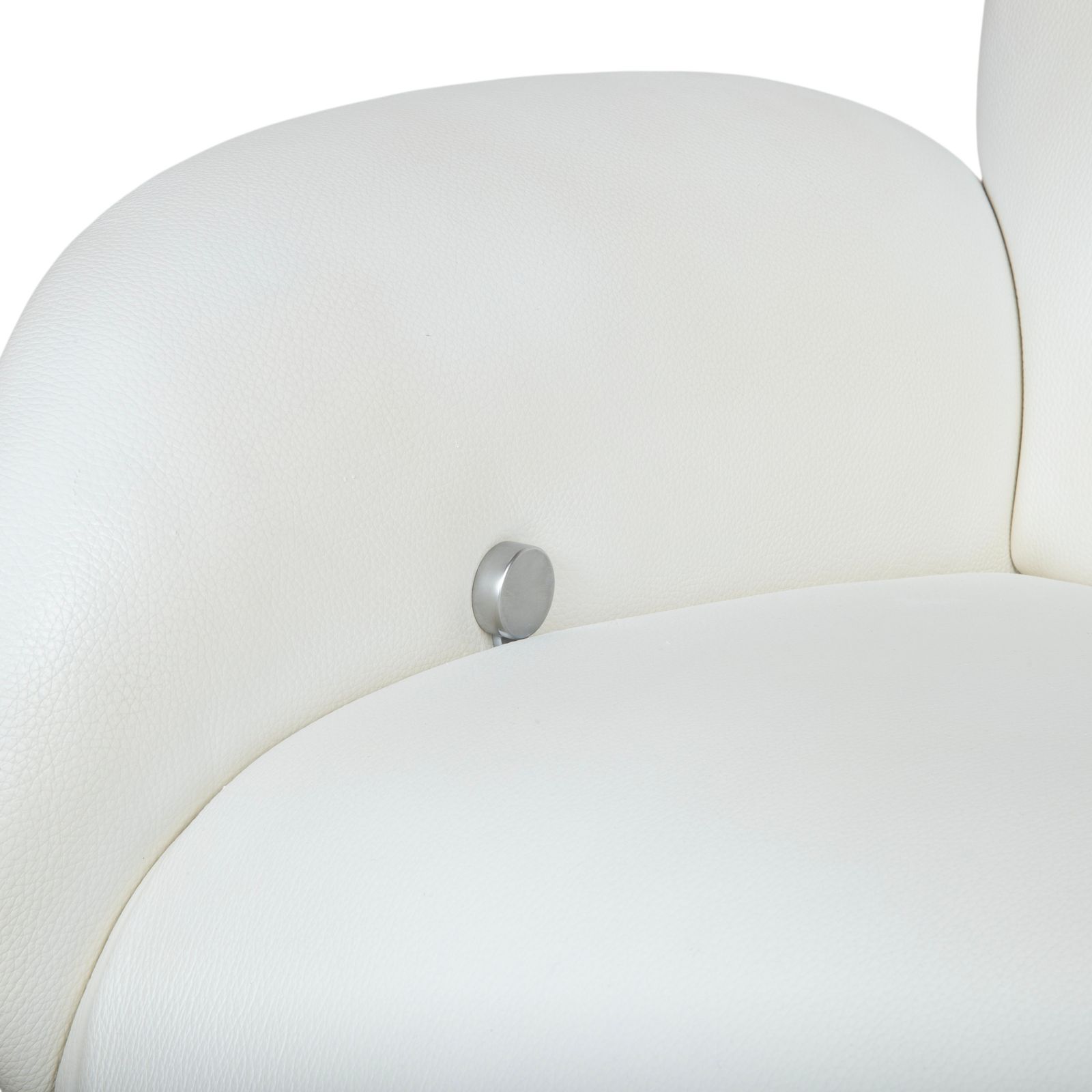 Rolf Benz L-SE-L 572 Fauteuil, Leer, Crèmewit, Manuele Functie, Relaxfunctie photo buy