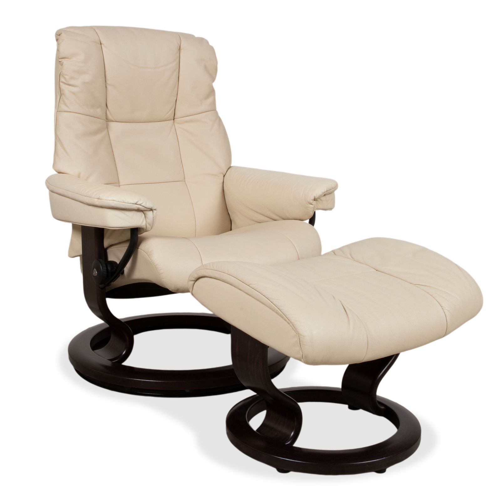 Fauteuil Stressless Mayfair en cuir, crème beige coquille d'œuf
