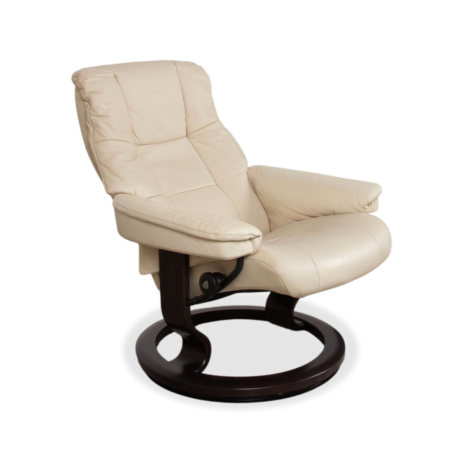 Fauteuil Stressless Mayfair en cuir, crème beige coquille d'œuf photo vinterior