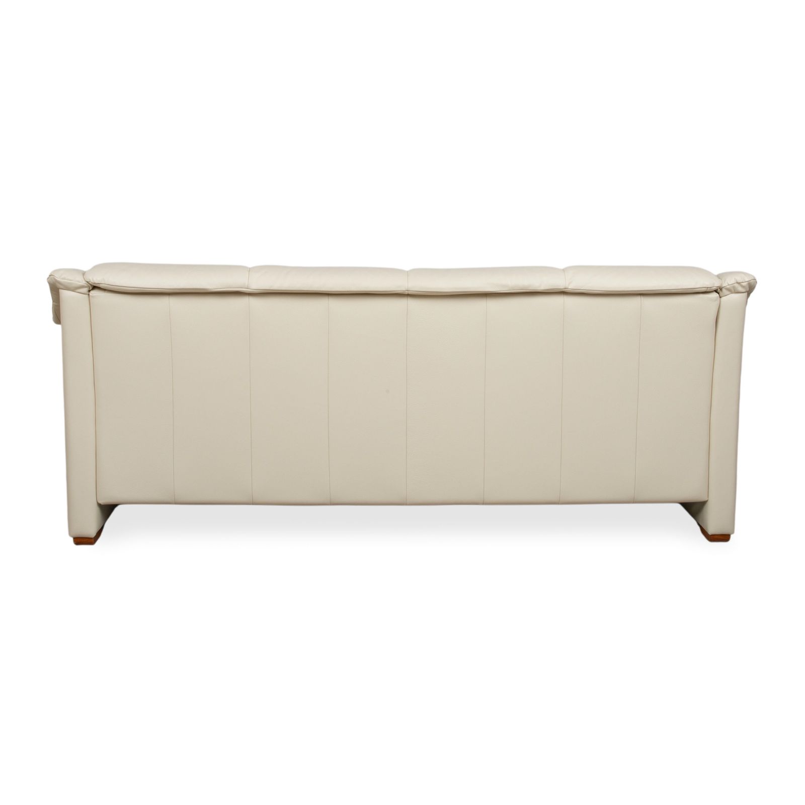 Furniture Stressless Oslo Leather Four Seater Cream Sofa photo
