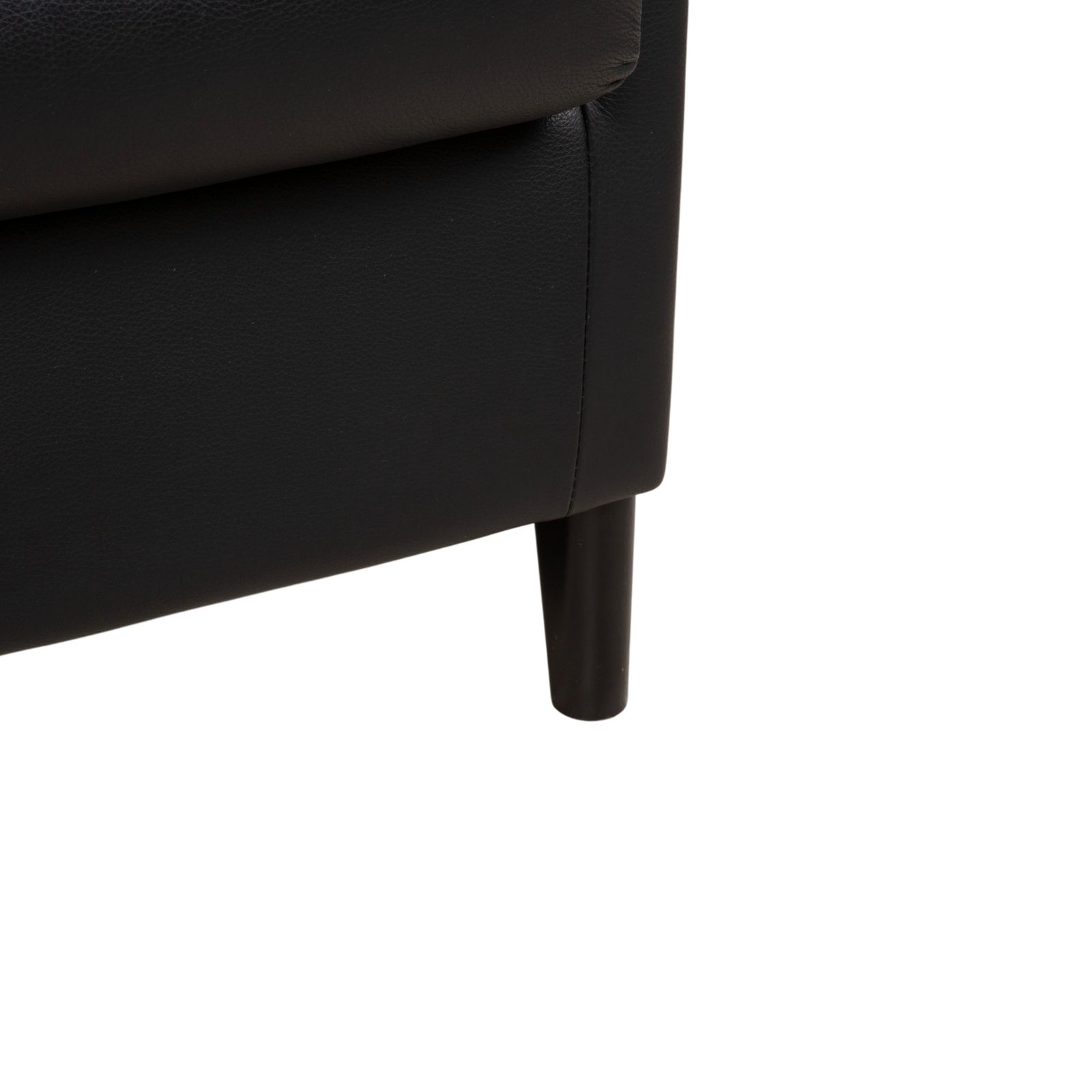 Fauteuil Wittmann en cuir noir photo for sale