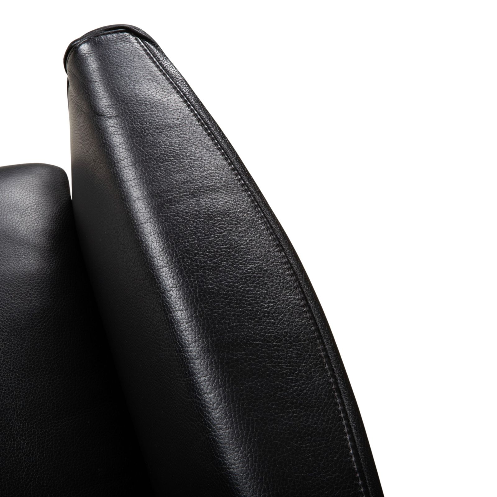 Fauteuil Wittmann en cuir noir photo 1005.0