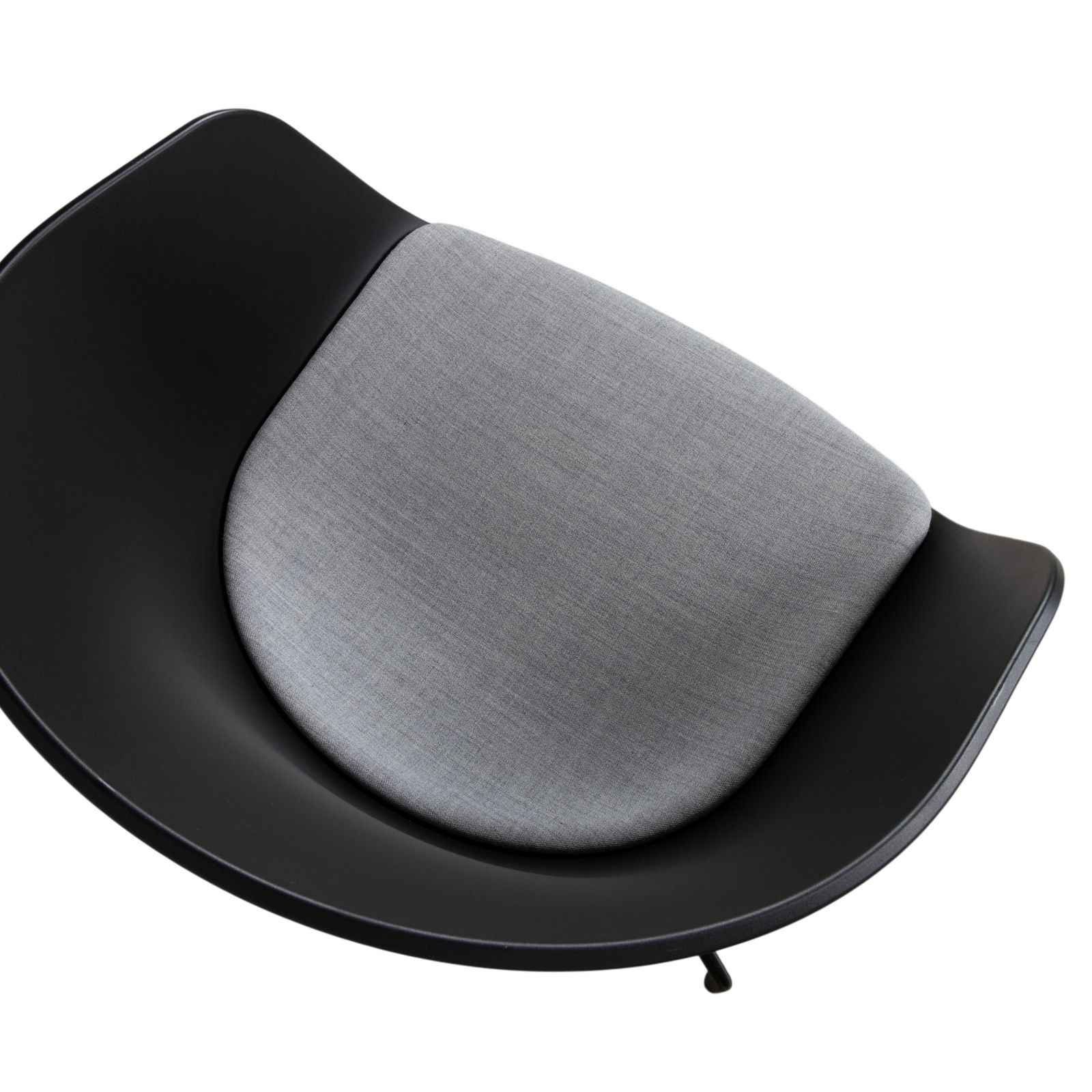 Mobilier Lot de 4 chaises Hay AAC20 en plastique, grises et noires, fonction manuelle photo