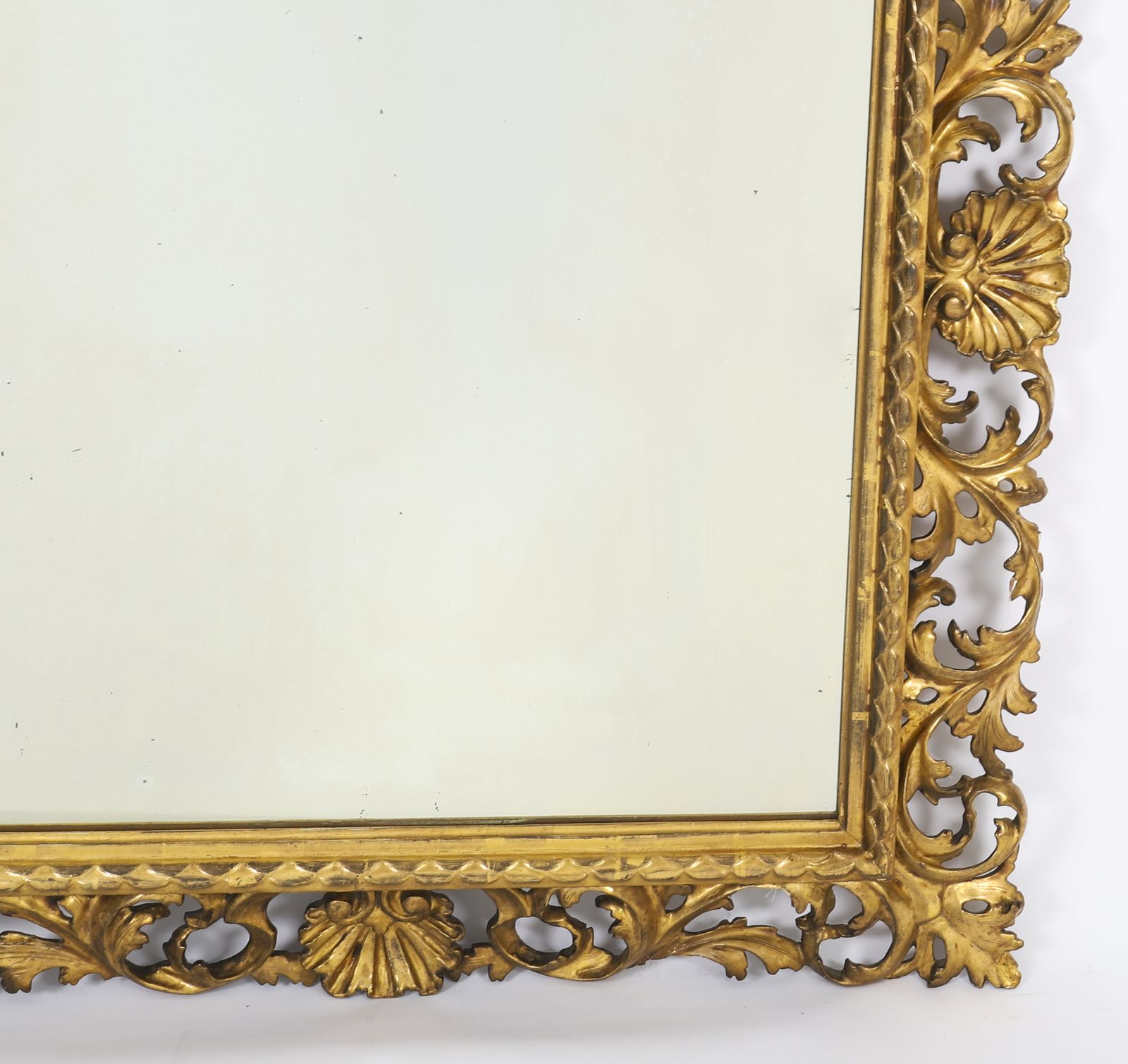 Antique Italian Giltwood Florentine Mirror 19th Century 103 X 87cm photo Home Decor