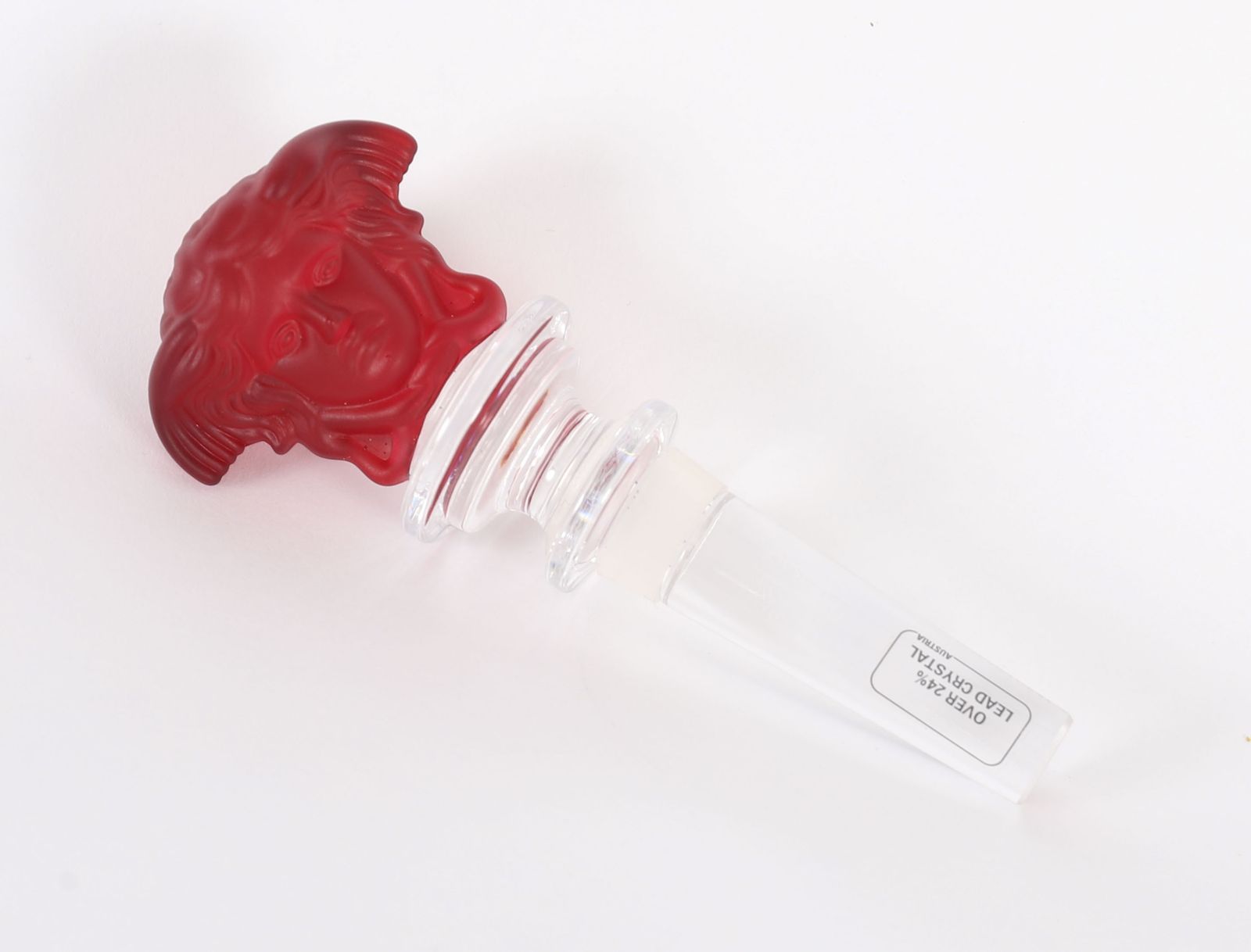 Home Decor Vintage Rosenthal Glass Versace Medusa Bottle Stopper 20th Century photo