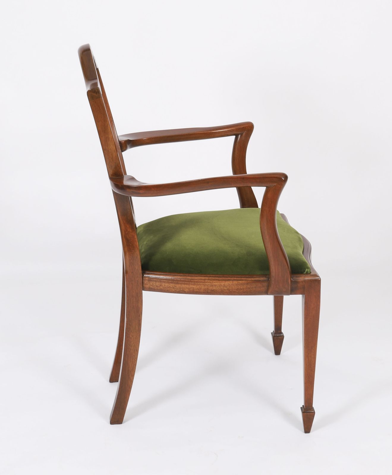 Set 8 Edwardian Shield Back Dining Chairs  Circa 1910  20th C photo 3450.0