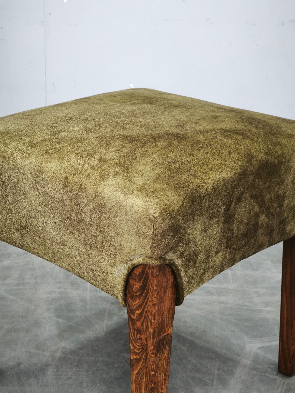 Art Deco Beech Wood Stool, Czechoslovakia, 1930s. photo Furniture