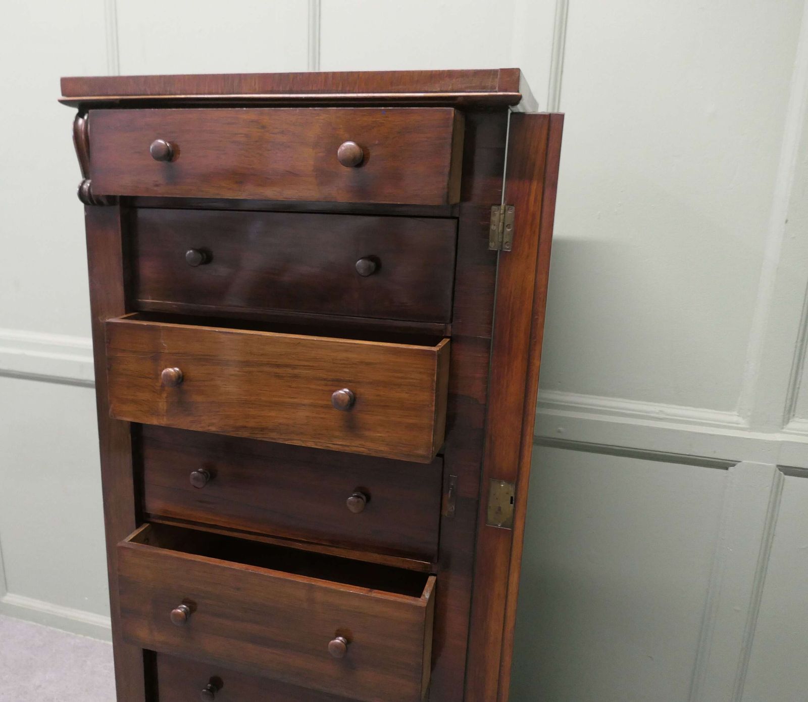 Tall Victorian Wellington Chest Filing Cabinet This Is A Classic Of Its Time. photo Furniture