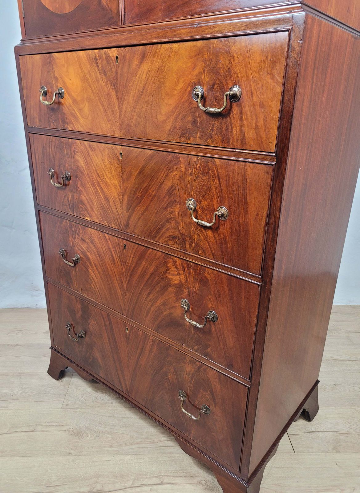 photo furniture Edwardian Mahogany Tallboy English 1910 Drawers Storage Delivery Available.
