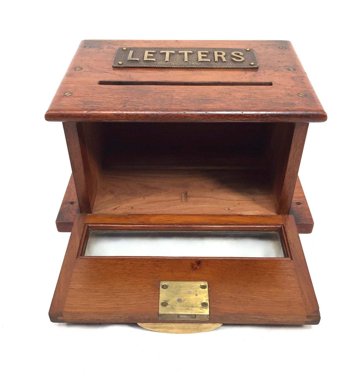 Antique Victorian Oak Country House Wooden Letter / Post Box / Stationery C.1900. photo vinterior