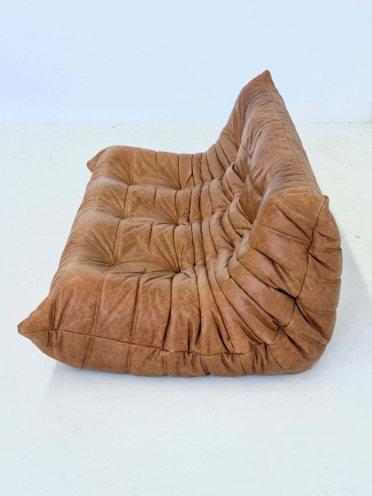 Ligne Roset Togo 3 Seater In Cognac Leather photo Furniture
