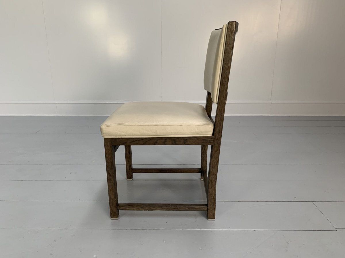 B&B Italia Maxalto Simplice Dining Chairs   In Oak & Leather, Set Of 6 photo vintage