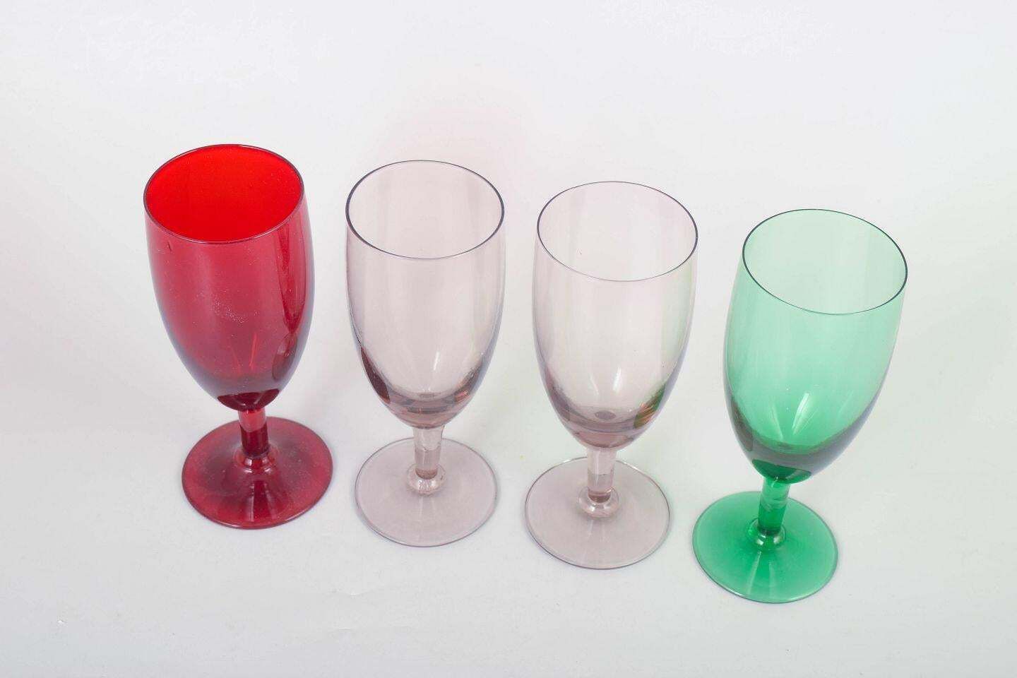 Ensemble de quatre verres à vin Monica Bratt pour Reijmyre, Suède, années 1960/70 photo furniture