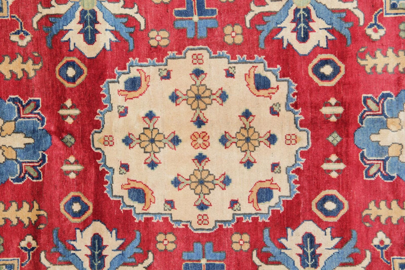 Handgemaakt tapijt, blauw geometrisch vloerkleed, groot woonkamervloerkleed photo furniture