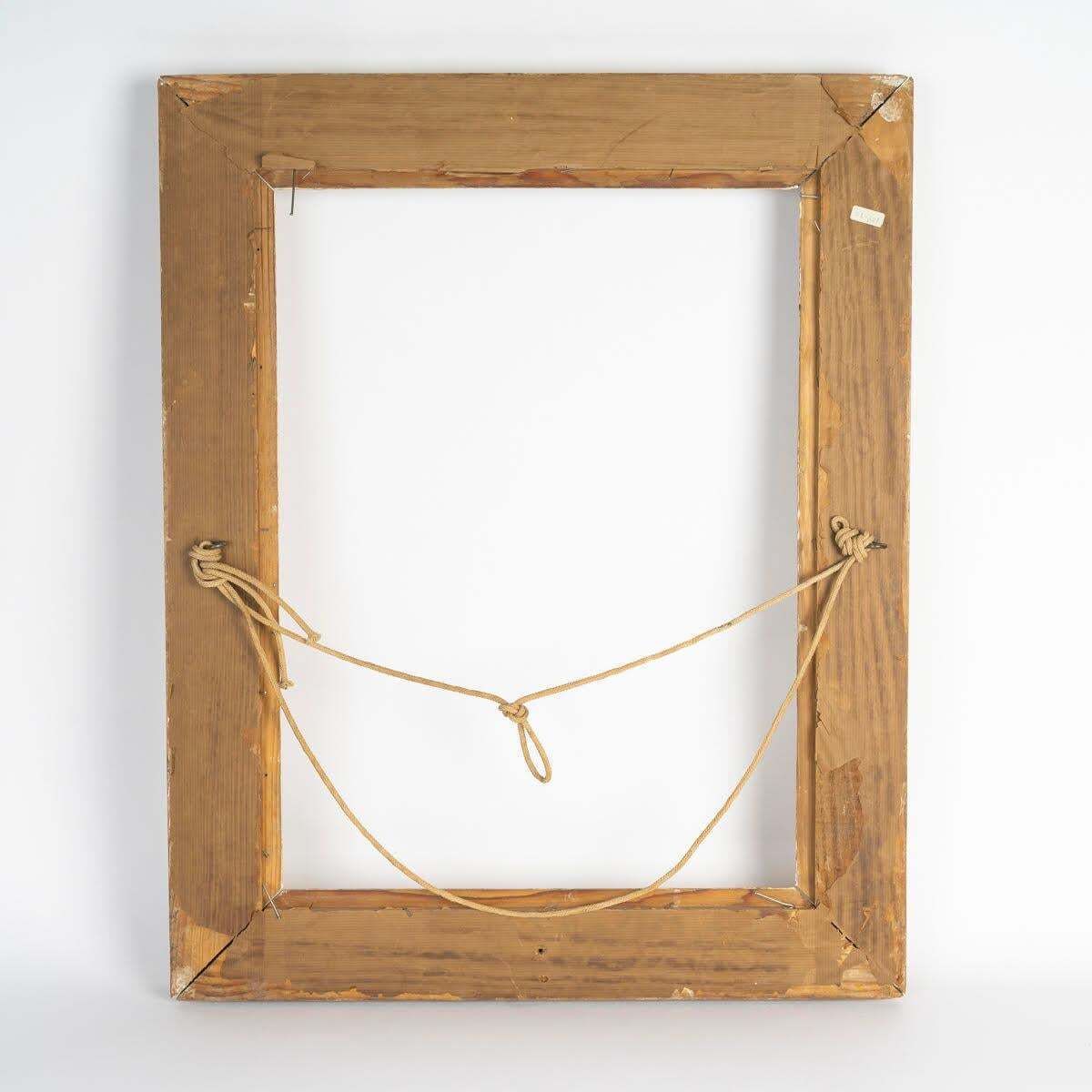 Montparnasse Carved Wood Picture Frame, Circa 1950. photo Home Decor