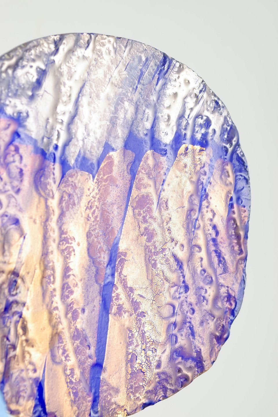 Olof « Orloff » Lundström. Verre sculptural en bleu cobalt intense. 1993 photo furniture