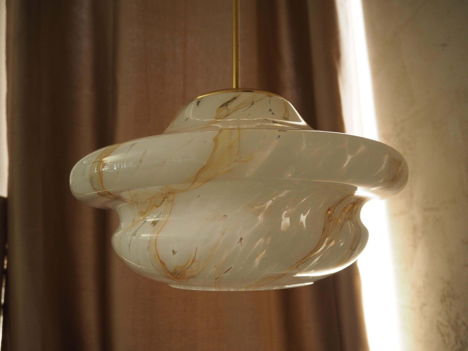 Mid Century Glass Chandelier, By Stefan Tabery, Bohemia, 1960's.. photo buy