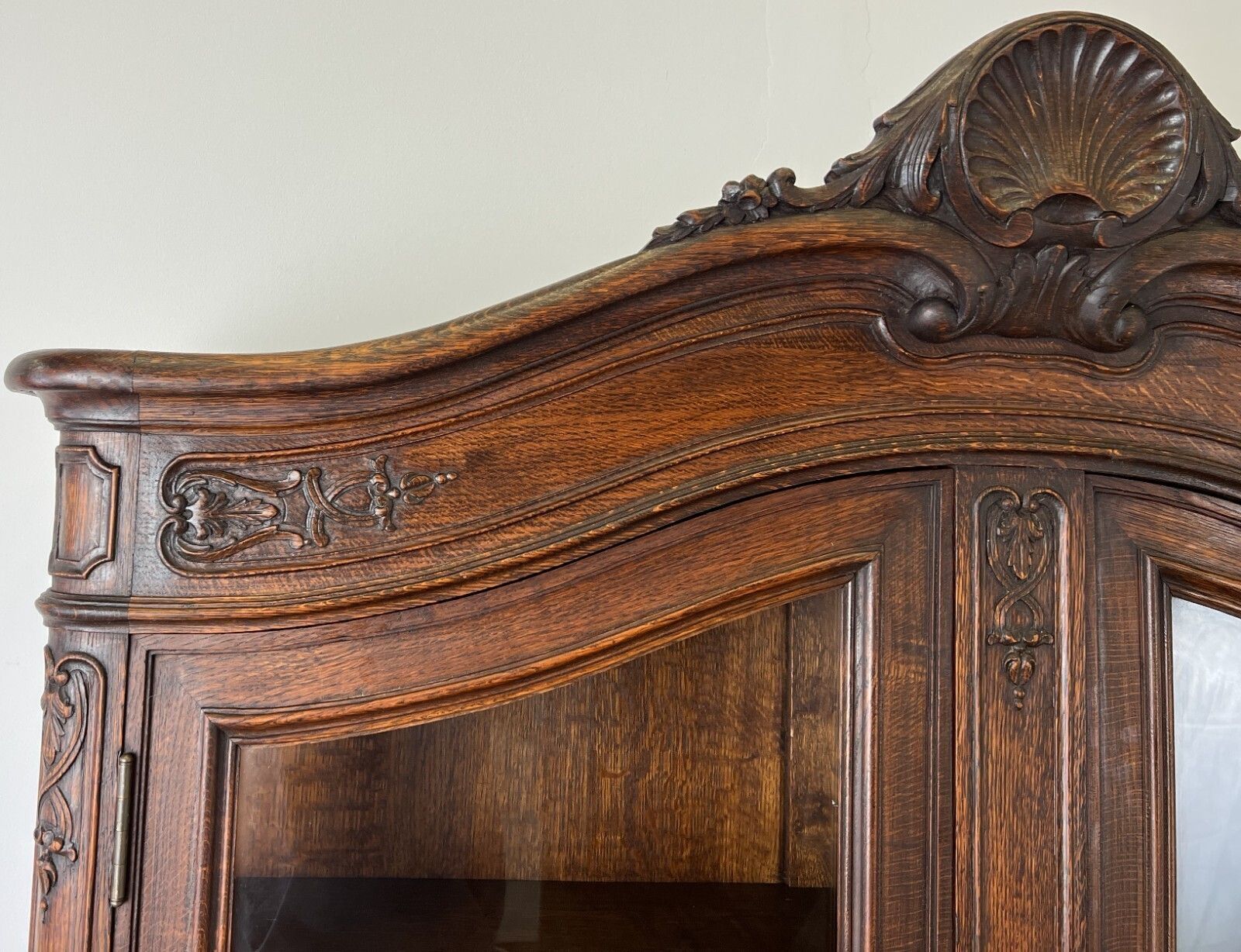 Bookcase Antique French Louis XVI Oak Display Cabinet Carved Sideboard Lot 6149 photo 599.0