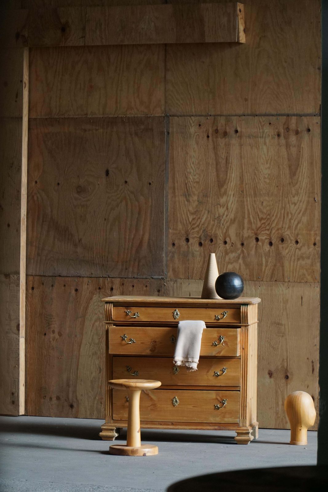 photo furniture Antique Danish Chest Of Drawers In Pine, Early 20th Century