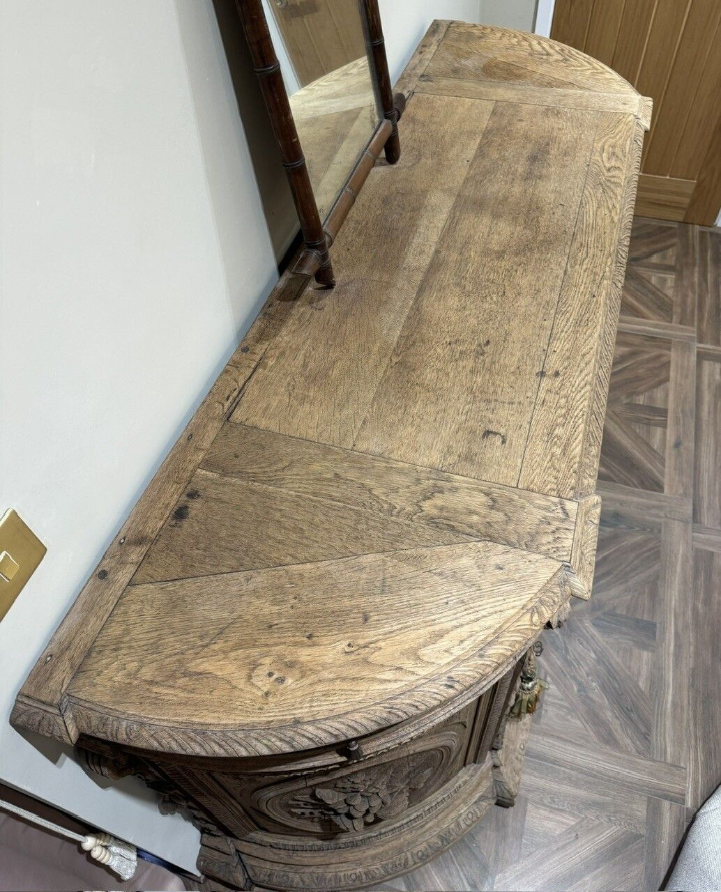 photo for sale Wonderful Rare French Oak Hunting Sideboard