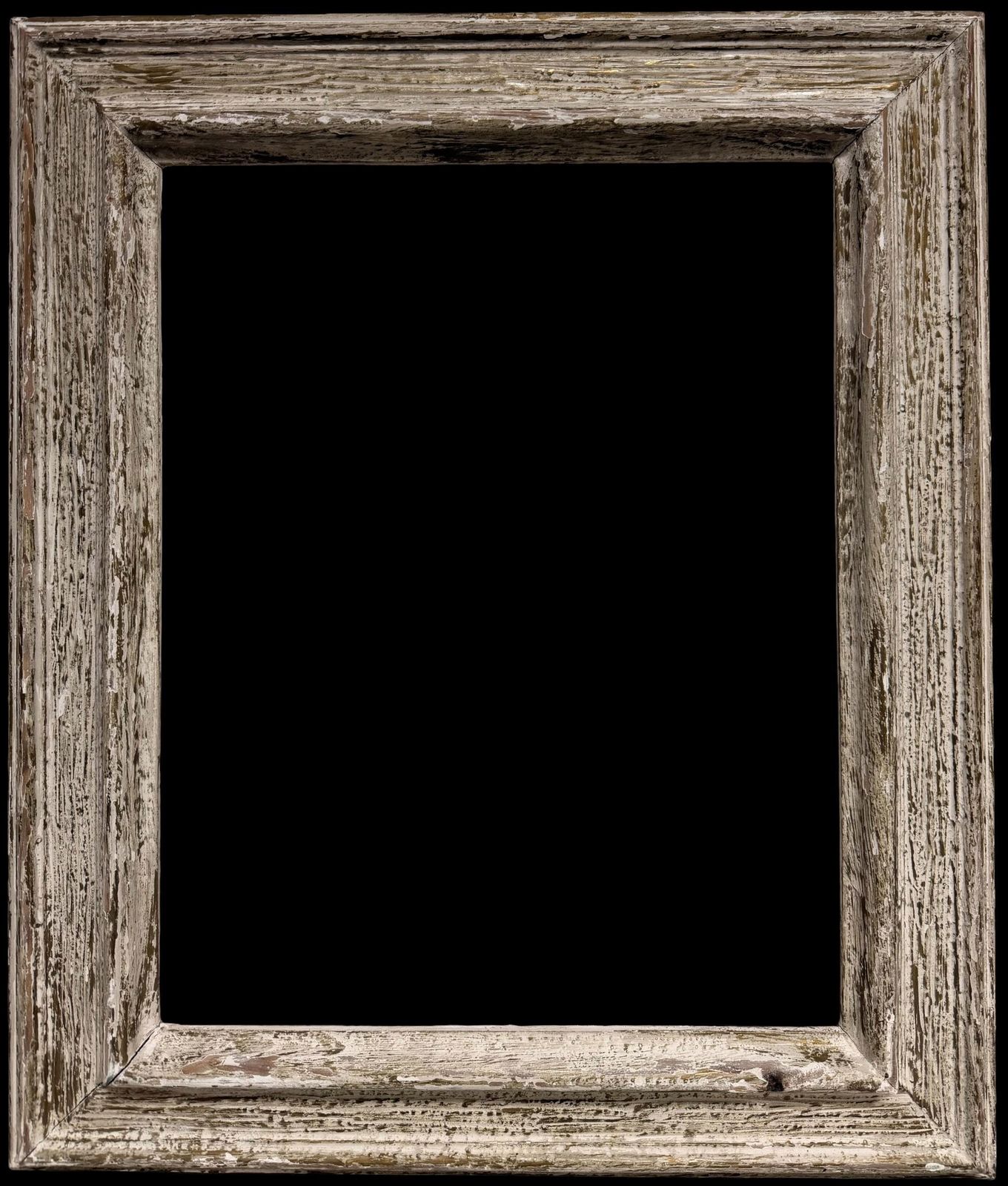 Mid 20th Century French School French Rustic Weathered Wooden Picture Frame, Mid 20th Century Mid 20th Century.
