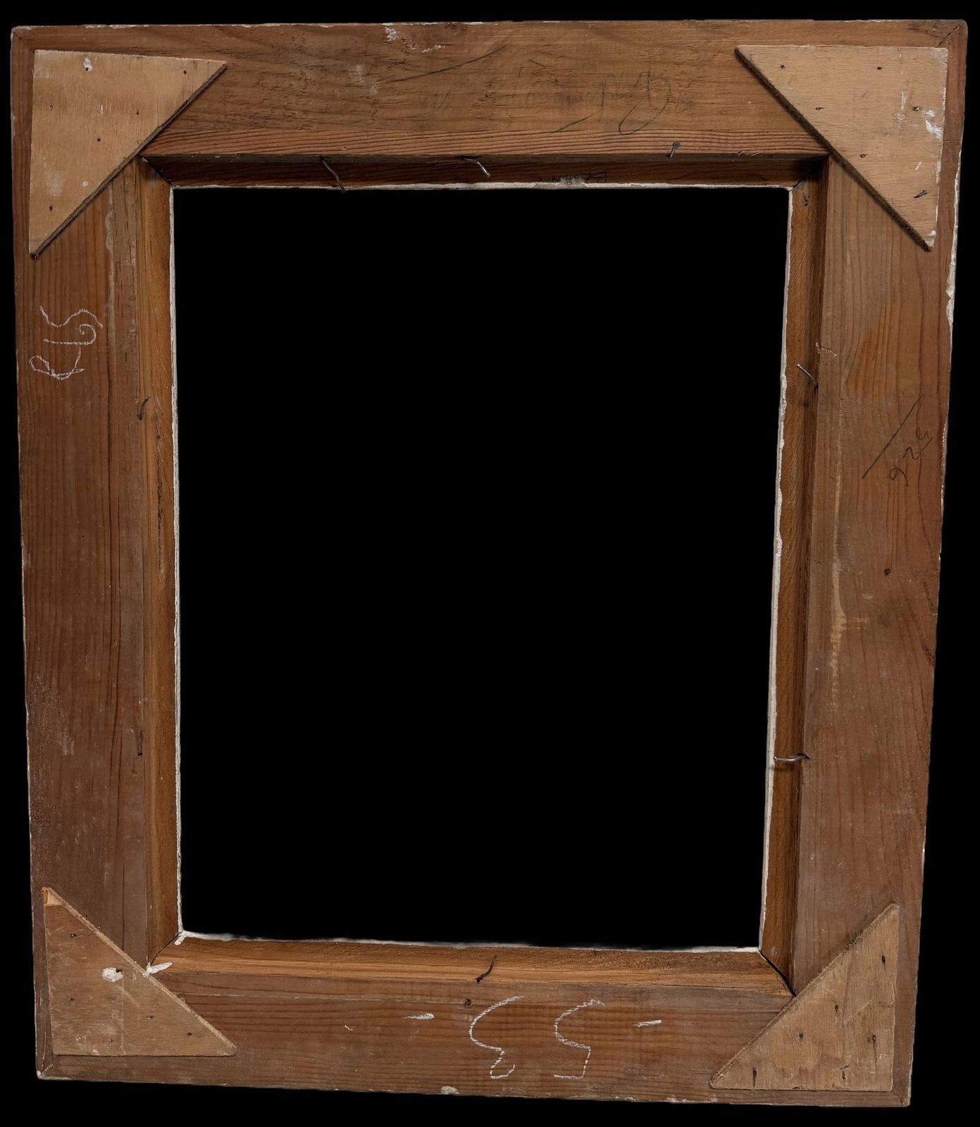 Mid 20th Century French School French Rustic Weathered Wooden Picture Frame, Mid 20th Century Mid 20th Century. photo Home Decor