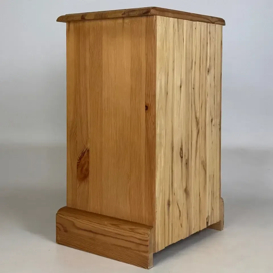 Vintage Pair Of Pine Bedside Cabinets | Three Drawers photo 495.0