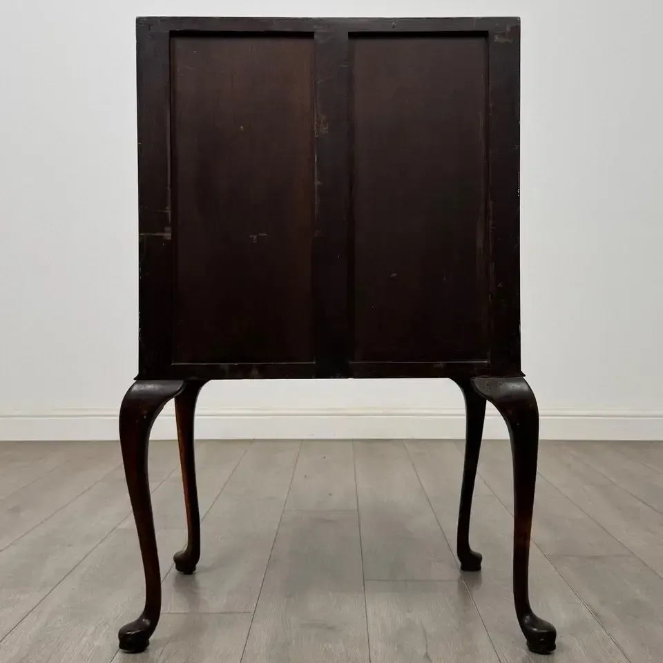 Antique 20th Century Small Edwardian Bureau In Mahogany photo vinterior