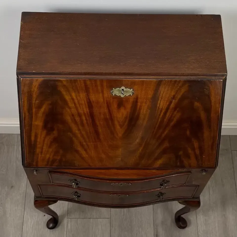 photo for sale Antique 20th Century Small Edwardian Bureau In Mahogany