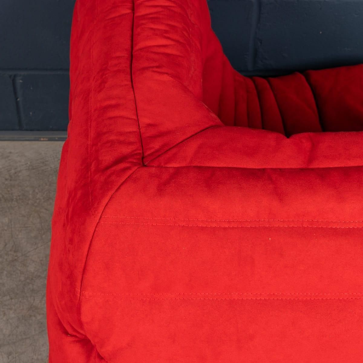 photo for sale A 21st Century Red "Togo" Corner Sofa By Michel Ducaroy For Ligne Roset France