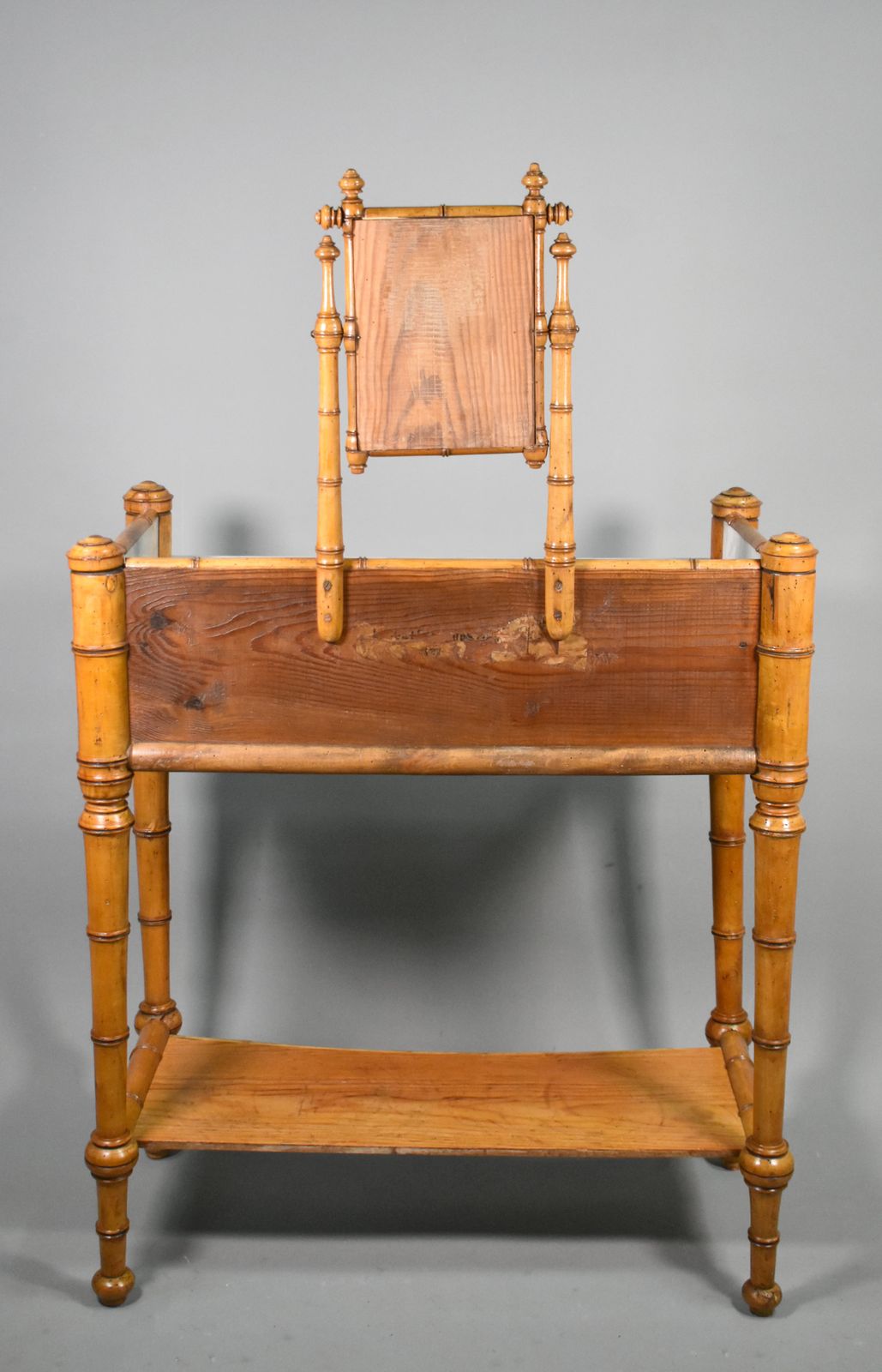 photo vinterior Antique French Faux Bamboo Washstand   Napoleon III Style