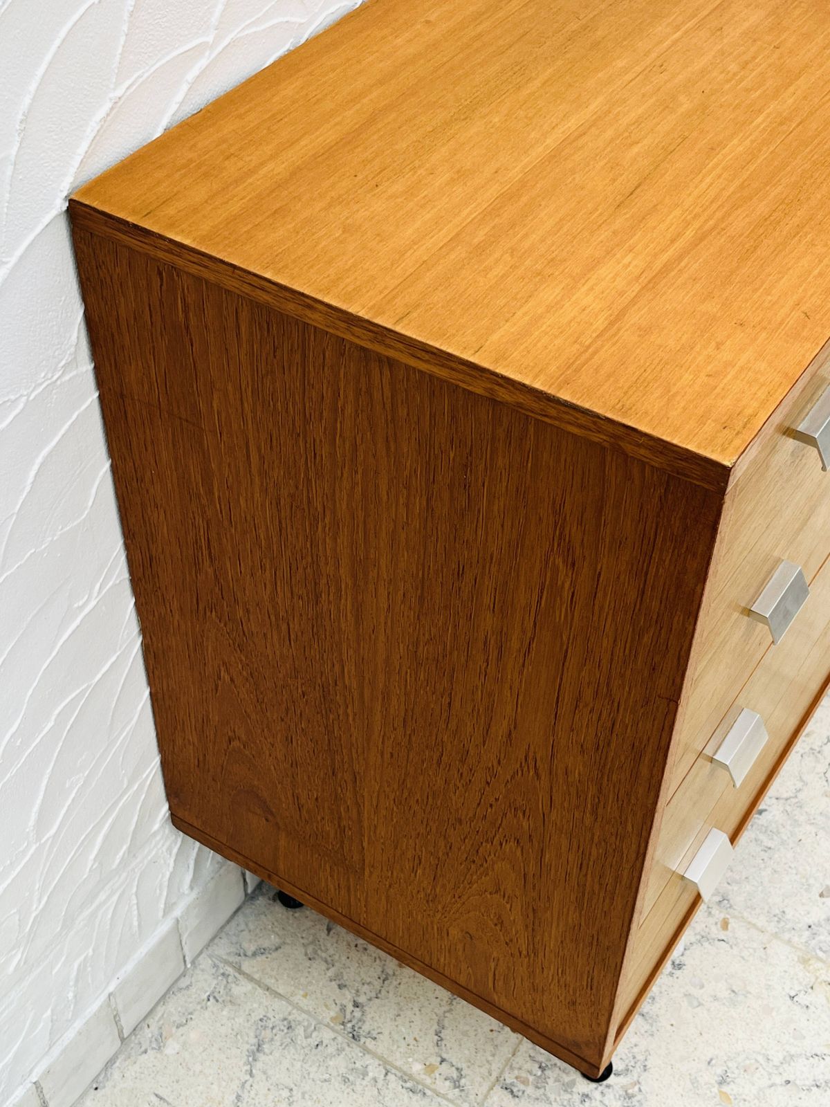 Furniture Vintage Teak Chest Of Drawers With 4 Drawers From The 1960s In G Plan Style. photo