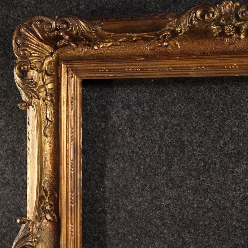 20th Century Carved And Gilded Italian Frame photo for sale