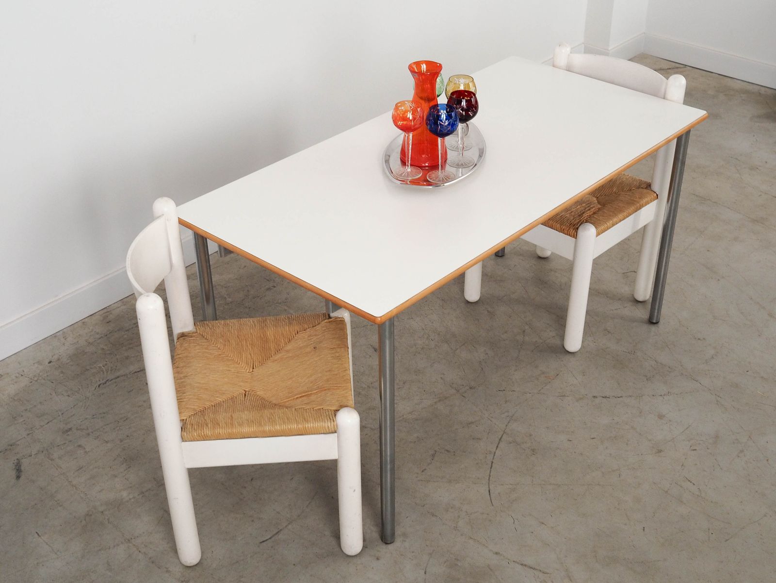 Gelamineerde tafel, Deens design, 2000, geproduceerd door Randers Møbelfabrik photo Meubels