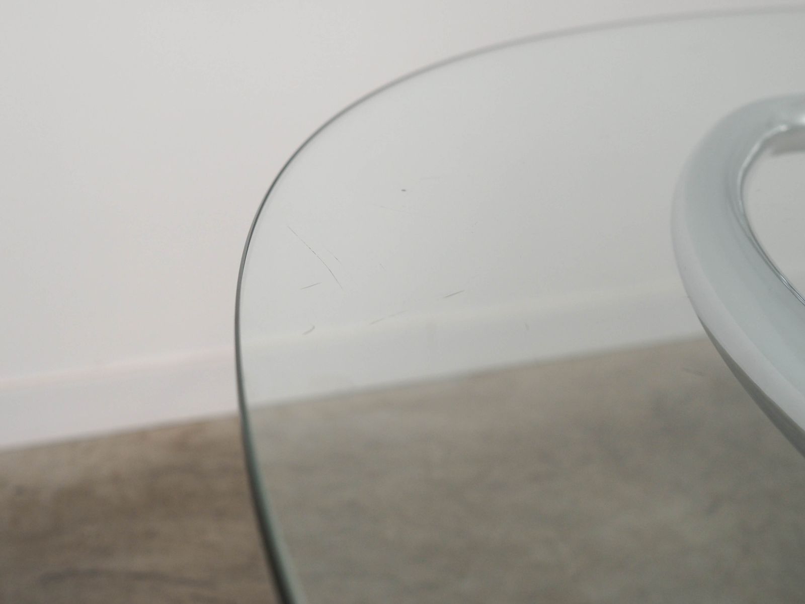 photo vintage Glazen tafel, Italiaans design, jaren 1970, vervaardigd door Gastone Rinaldi