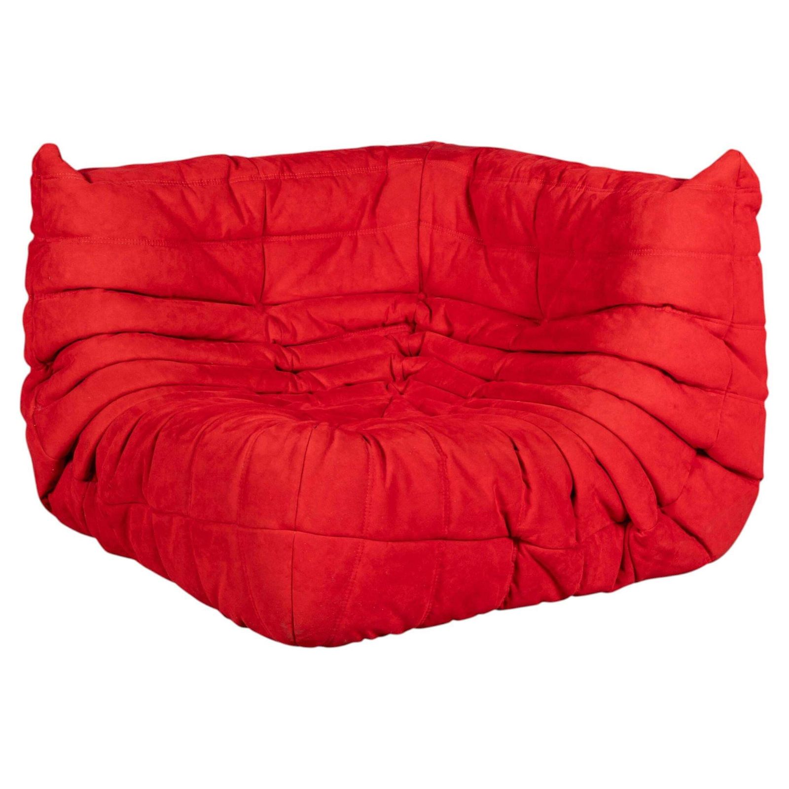 A 21st Century Red "Togo" Corner Sofa By Michel Ducaroy For Ligne Roset France