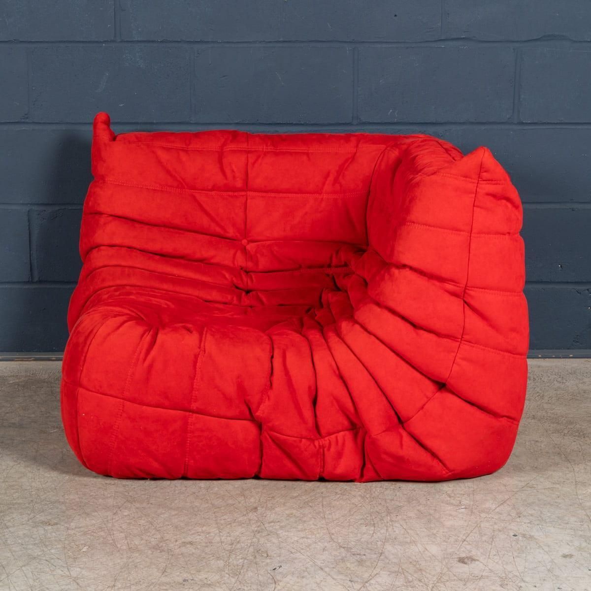 A 21st Century Red "Togo" Corner Sofa By Michel Ducaroy For Ligne Roset France photo for sale