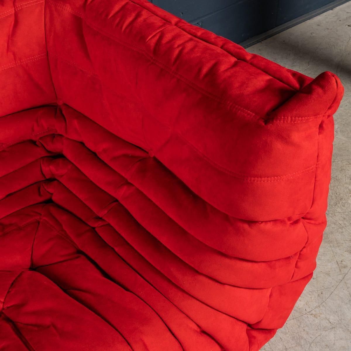 2495.0 A 21st Century Red "Togo" Corner Sofa By Michel Ducaroy For Ligne Roset France photo